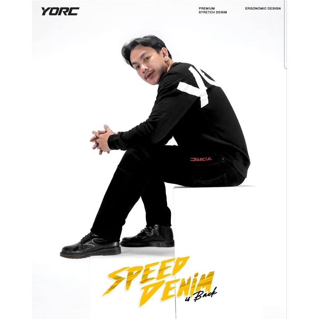 YORC SPEED Denim Black Celana Rider