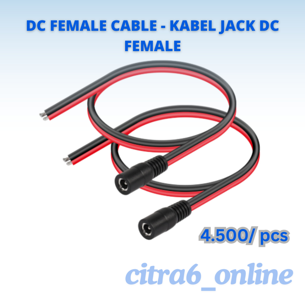DC FEMALE CABLE - KABEL JACK DC FEMALE