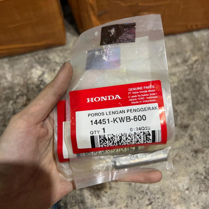 SHAFT ROCKER ARM AS PEN PLATUK KLEP HONDA BLADE 110 REVO ABS ABSOLUTE 14451 KWB 600 ORIGINAL HONDA