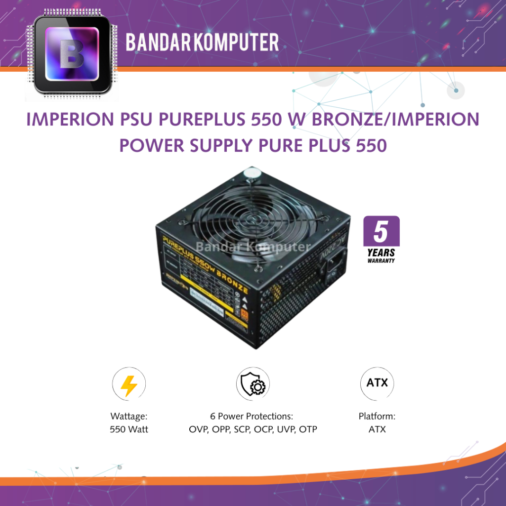 IMPERION PSU PUREPLUS 550 W BRONZE/IMPERION POWER SUPPLY PURE PLUS 550