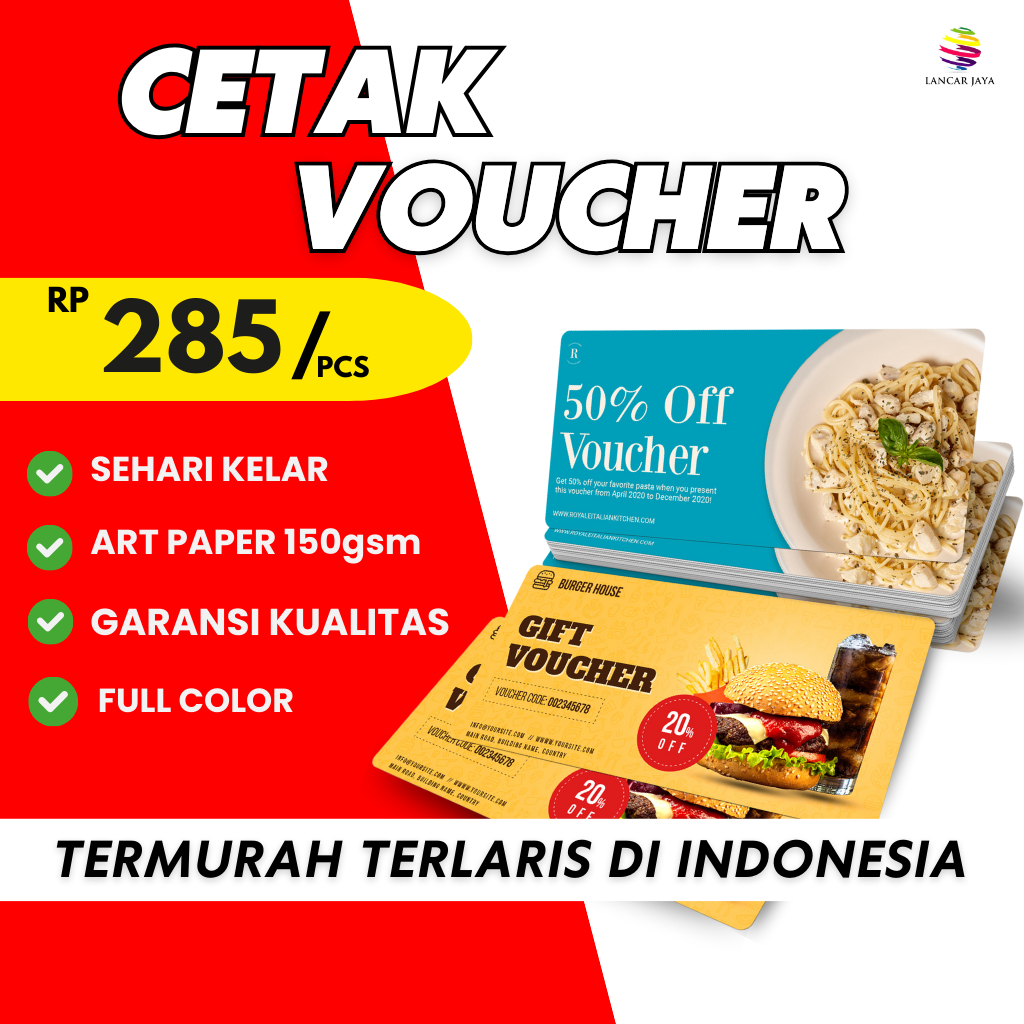 CETAK VOUCHER // KUPON // TIKET || CUSTOM VOUCHER