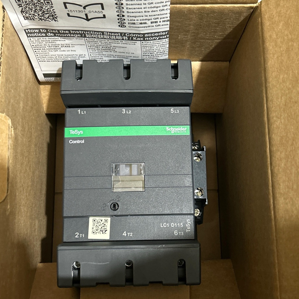 KONTAKTOR SCHNEIDER LC1D115M7 LC1 D115M7 LC1D115 220V ORIGINAL