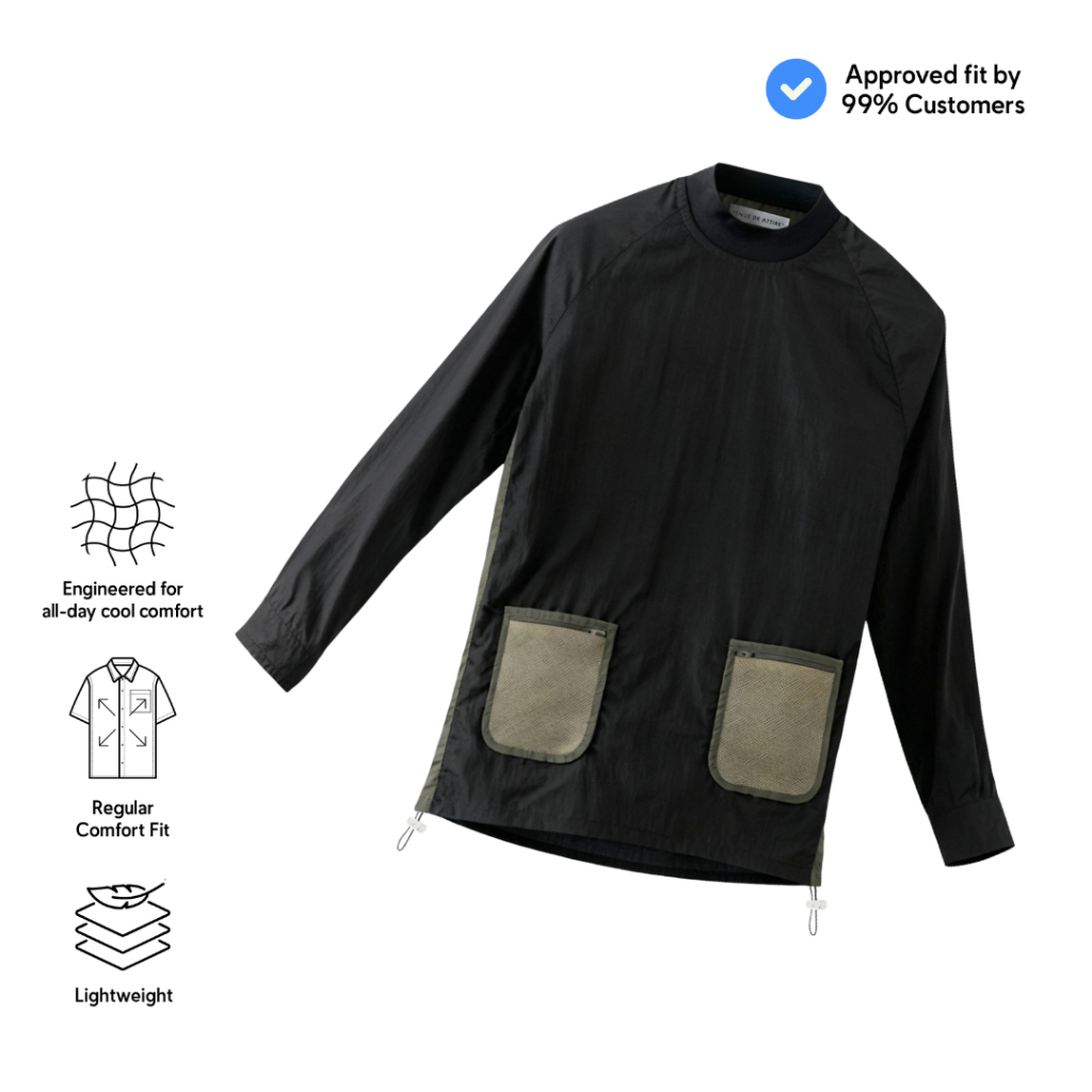 TENUE Kaos Lengan Panjang - Off-Grid - Black Olive