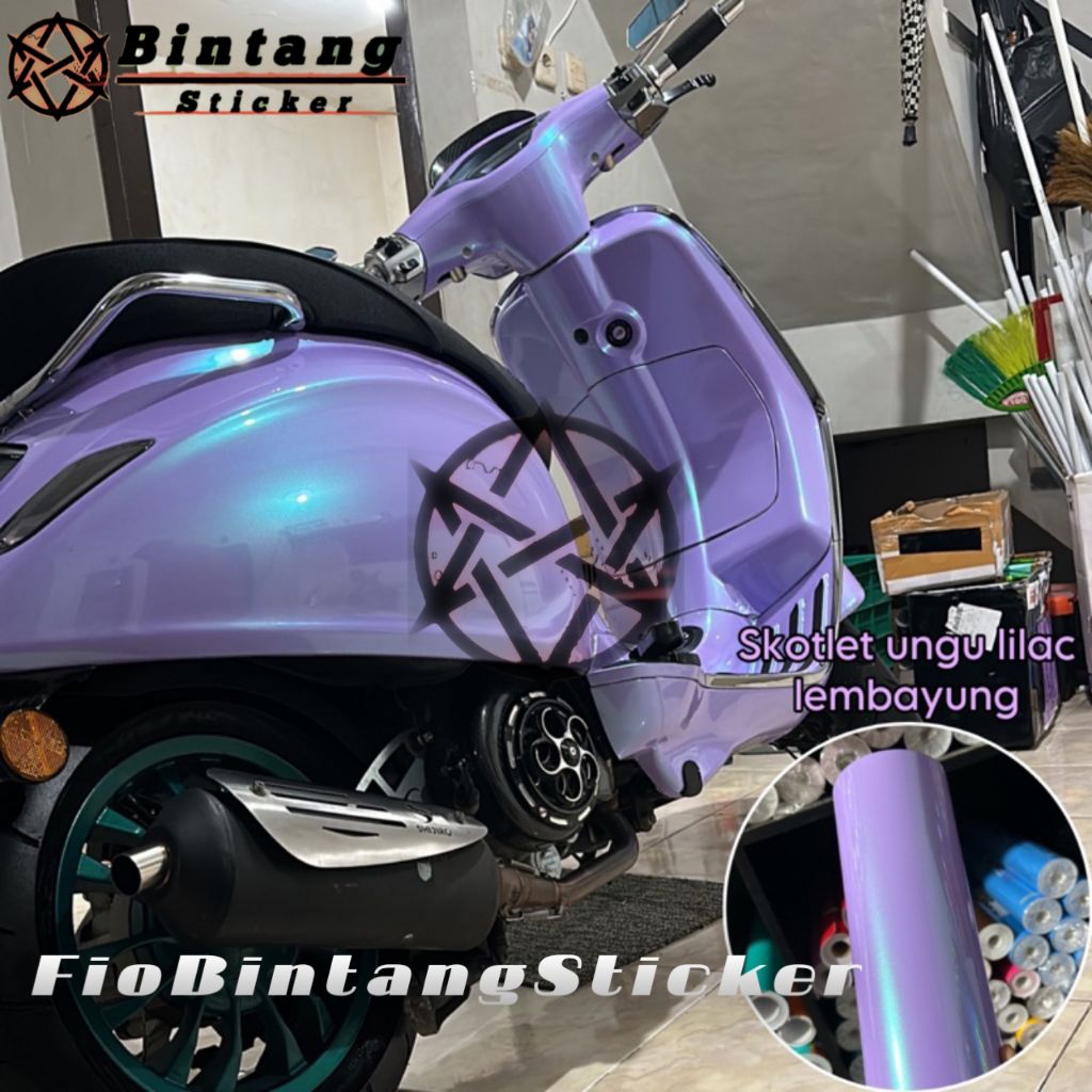 Skotlet motor ungu lilac lembayung ungu premium