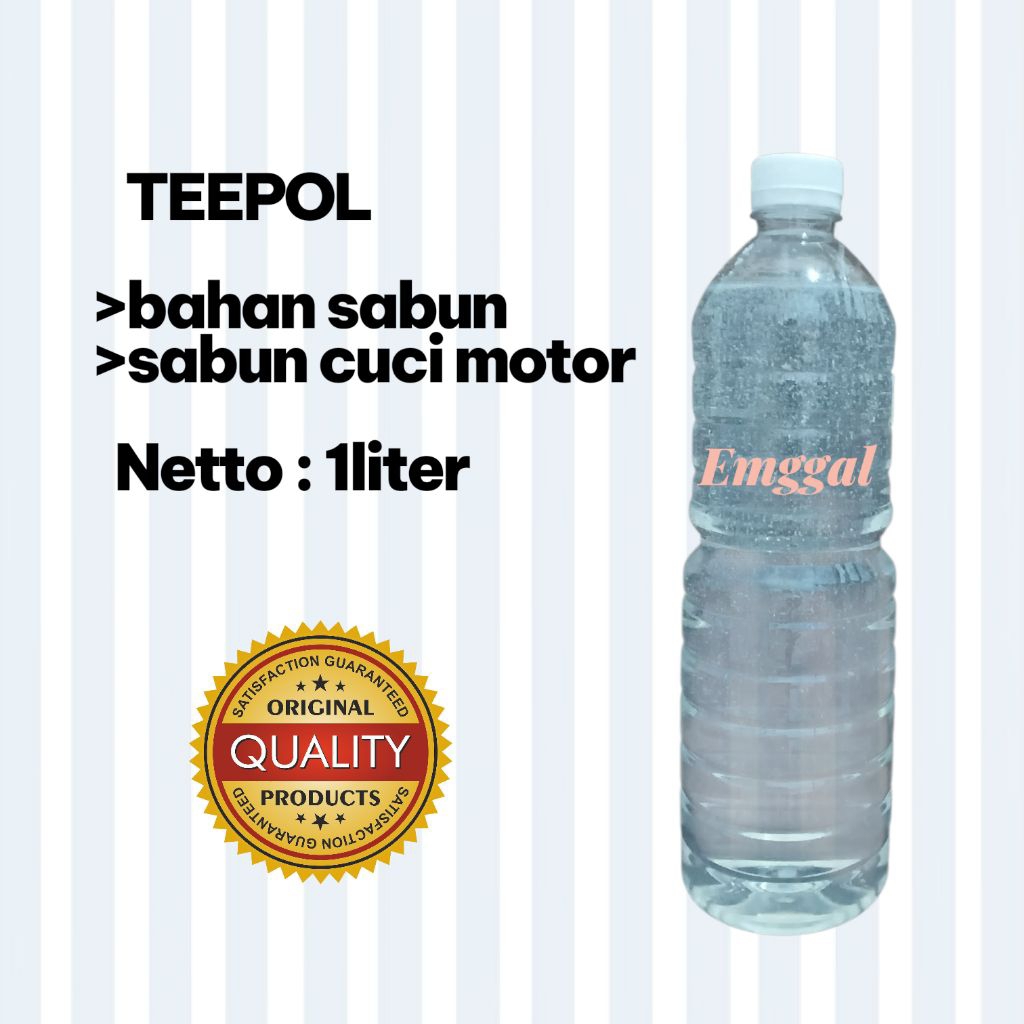 TEEPOL/BAHAN SABUN/SABUN CUCI MOTOR @1liter