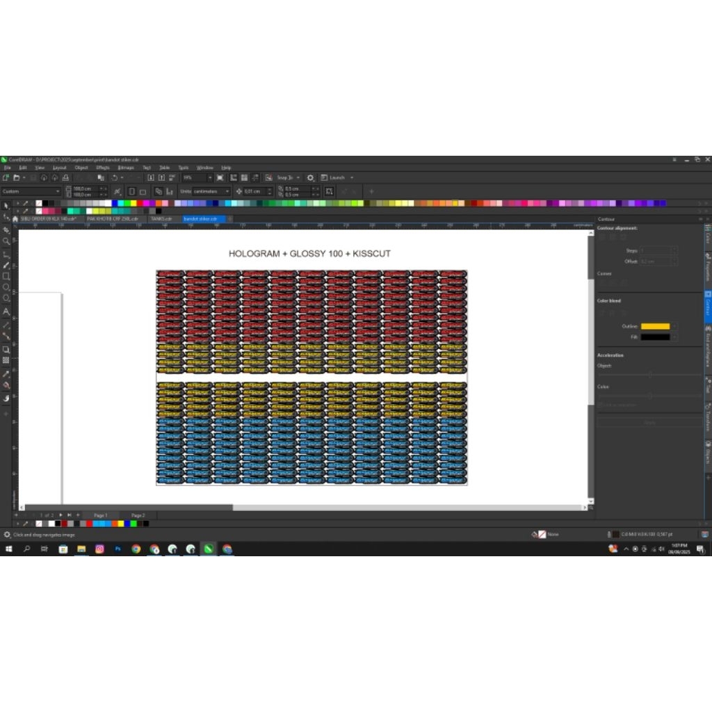 stiker label/stiker produk custom