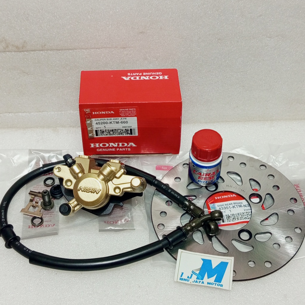 PAKET KALIPER 4 ITEM SET CAKRAM BELAKANG SUPRA X 125 OLD NEW FI BLADE NEW CS ONE PNP SONIC 150 KTM S