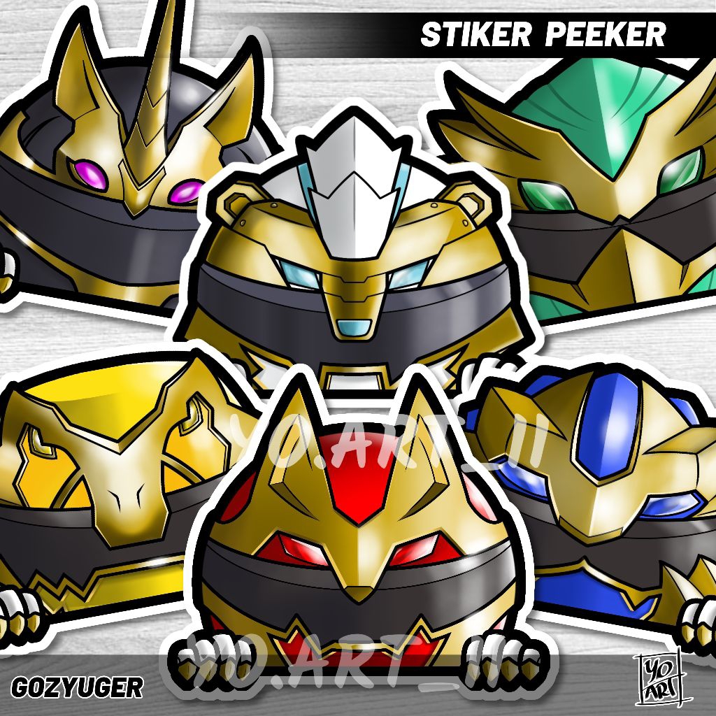 Stiker peeker - Super Sentai series GOZYUGER