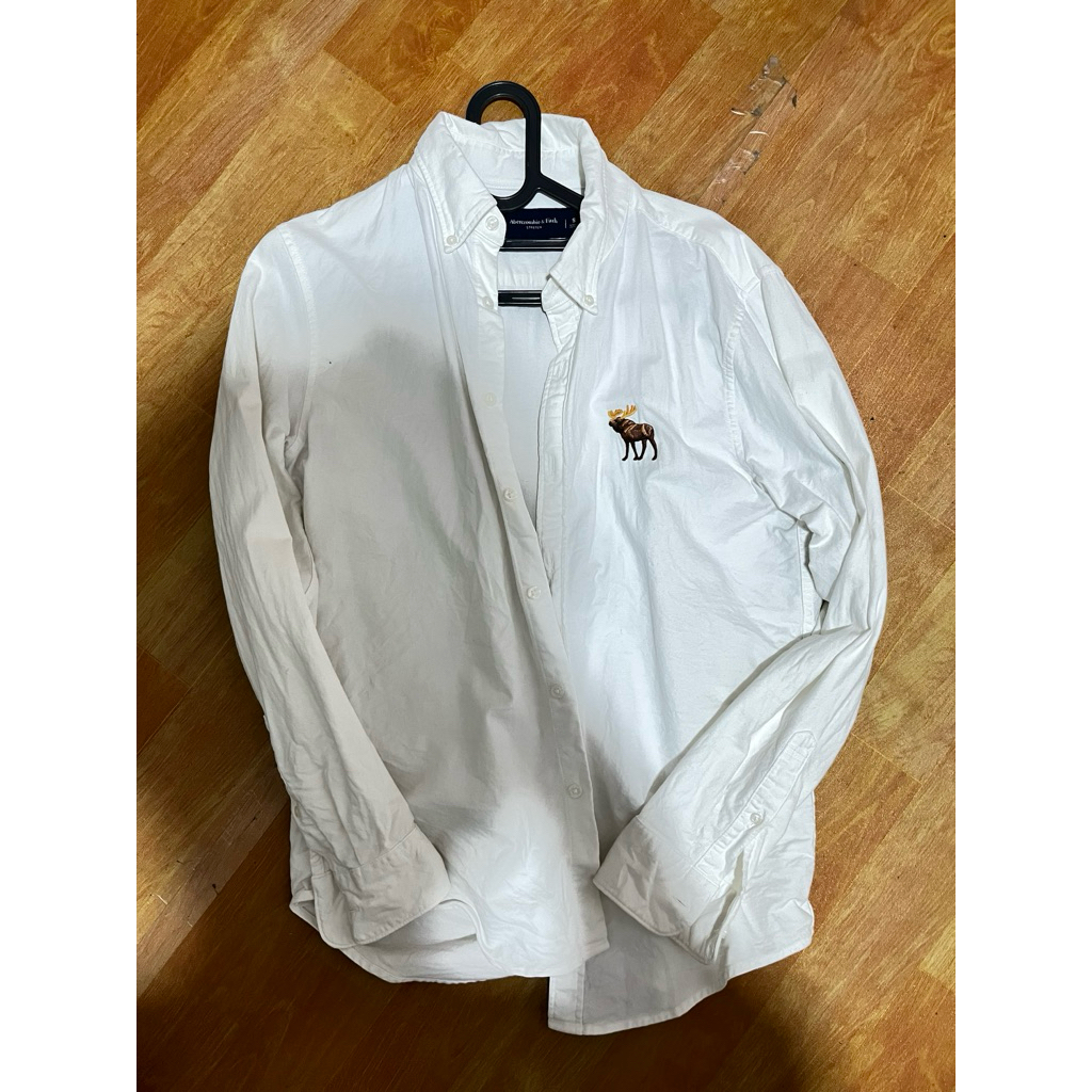 kemeja putih abercrombie oxford