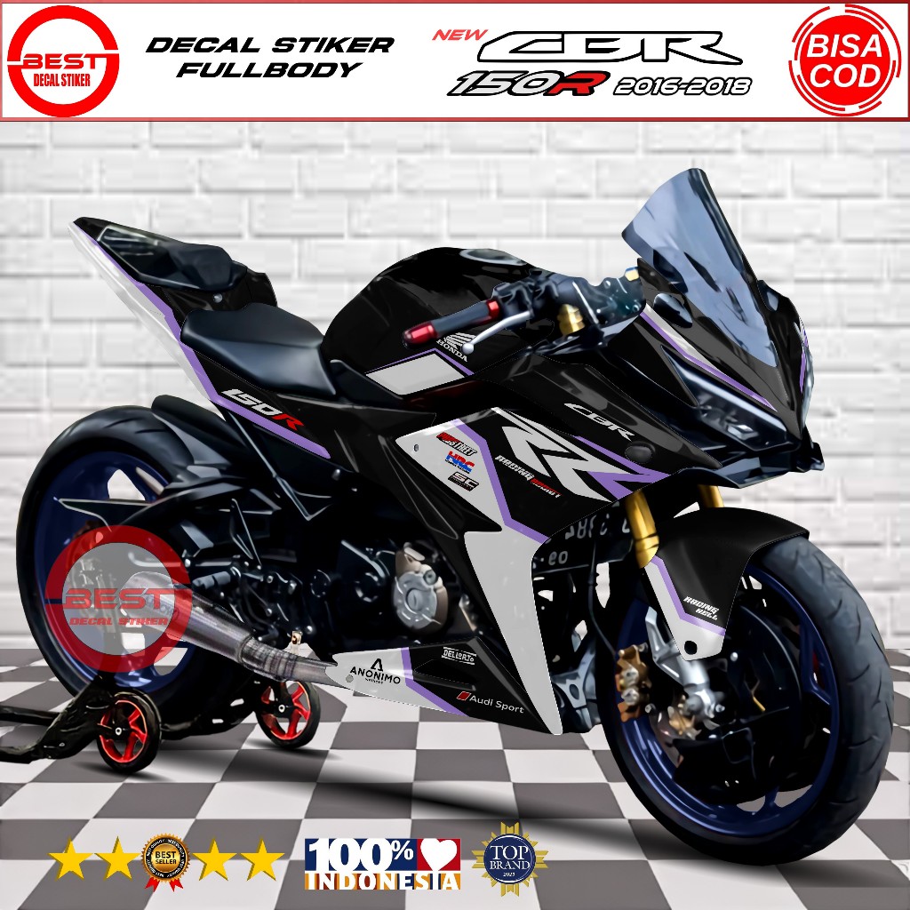 Decal CBR 150R K45G Fullbody Sticker CBR K45G Lis Custom Dekal CBR K45G Variasi CBR 15OR Fullbody