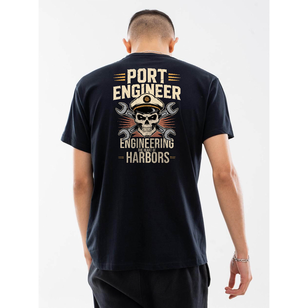 Kaos Distro Teknisi Kapal (Pelabuhan) | Port Engineer - Engineering The Heart Of Harbors
