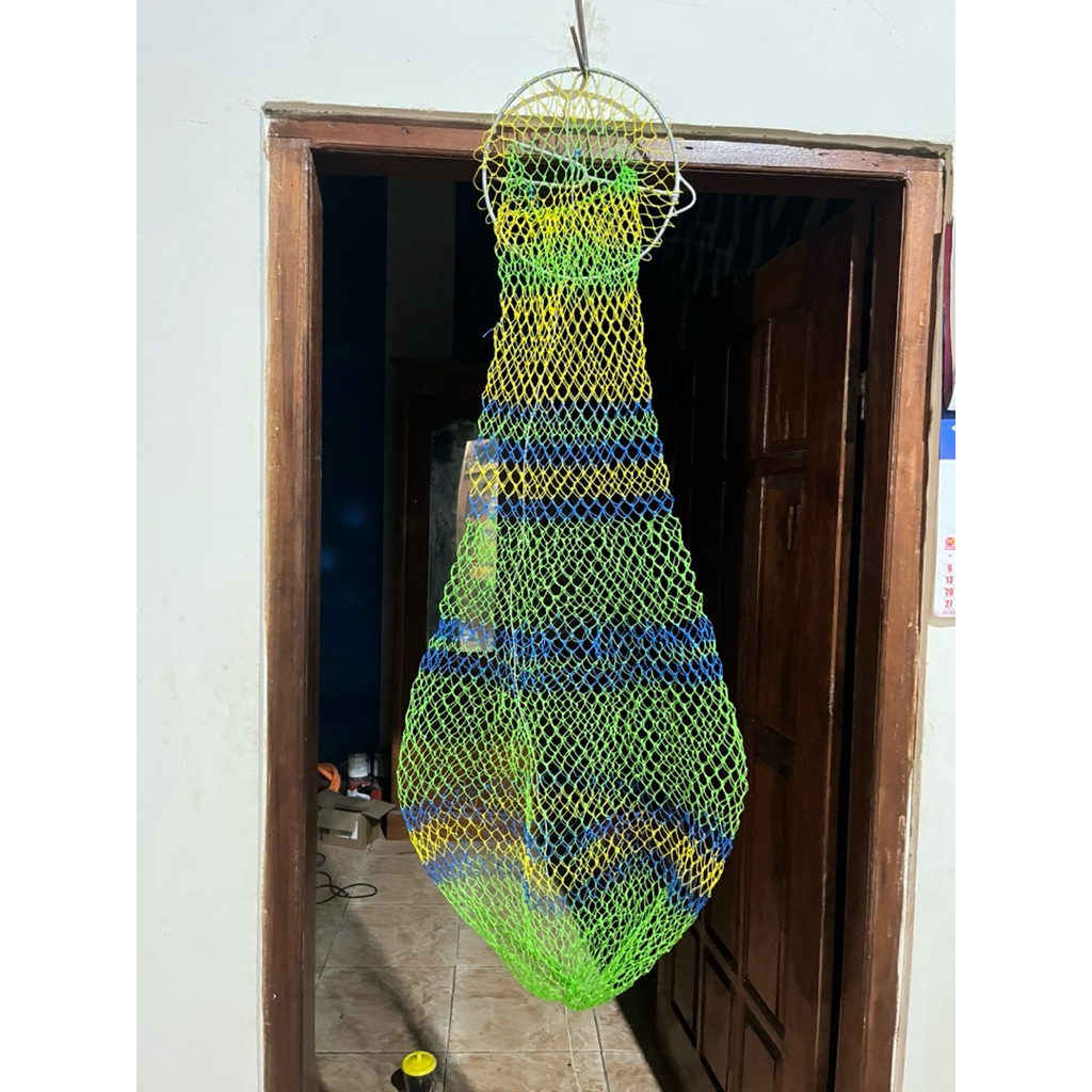Keramba Rajut || Keramba Ikan || Wadah Ikan Mancing || Bisa Custom Panjang