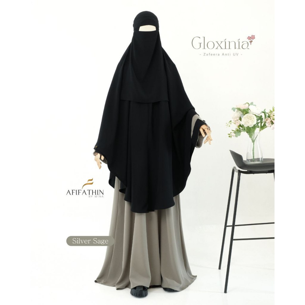 Khimar Sarmala Nonpad Long by Afifathin Khimar Jilbab Hijab Only Sarmala Softer NP Long