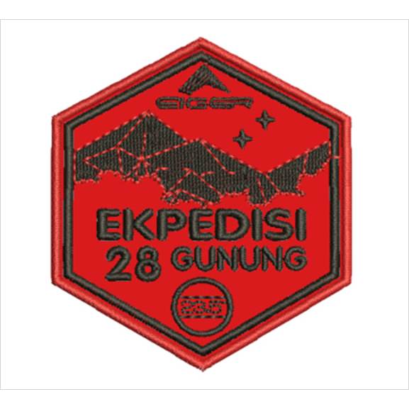 Emblem Patch Bordir Eiger Ekspedisi 28 Gunung - CBI