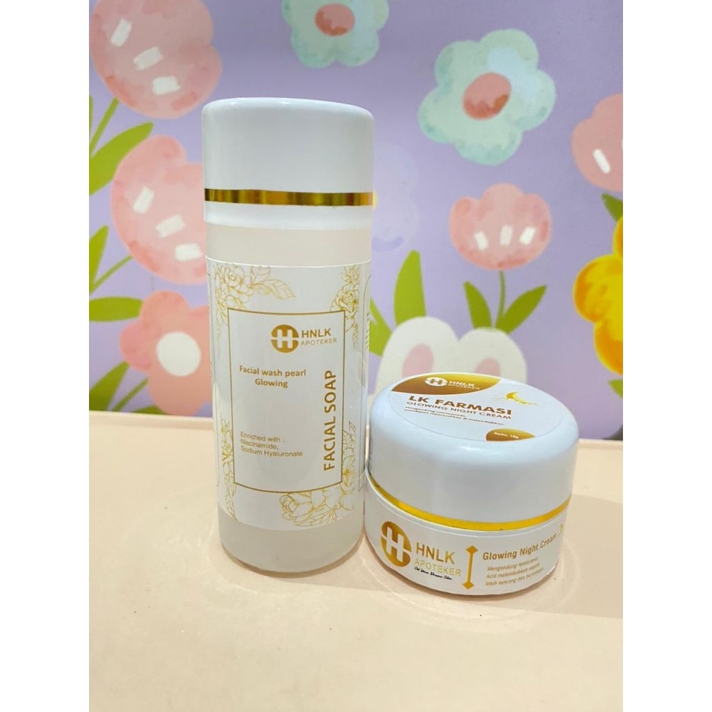 Paket Bundling Facial Wash + Cream Malam HN Apoteker Farmasi (Free Gift)