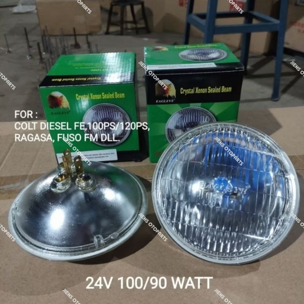 4002/4402 - seal beam/sealed beam/headlamp/lampu depan 24V/12V 5 inchi kaki 3 100/90 watt COLT DIESE