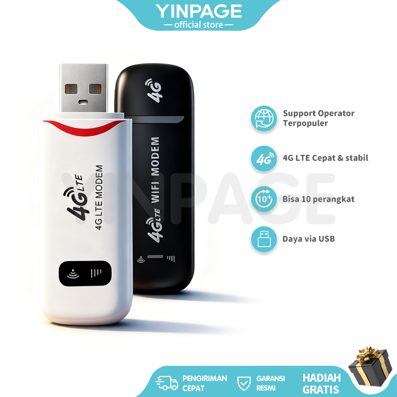 Portabel USB WiFi 4G dengan kartu SIM All Operator LTE Modem USB Dapat Diganti Dengan Bebas Internet