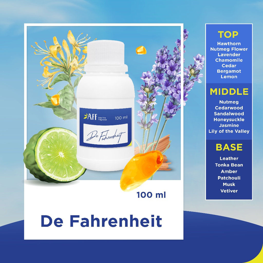 Bibit Parfum De Fahrenheit Inspired by DlO Fahr3nhe1t 100ML Murni - Pria - biang parfum