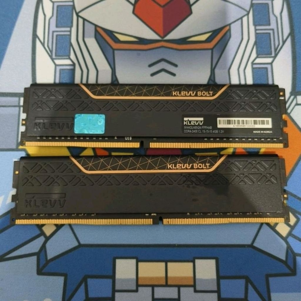 Klevv Ram Klevv Bolt DDR4 PC 2400 2x4GB / 8Gb Made in Korea Garansi Seumur Hidup