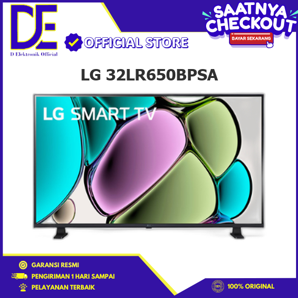 LG 32LR650BPSA SMART TV 32 INCH AI PROCESSOR GEN6 32LR650BPSA 32LR650 32LR 650BPSA