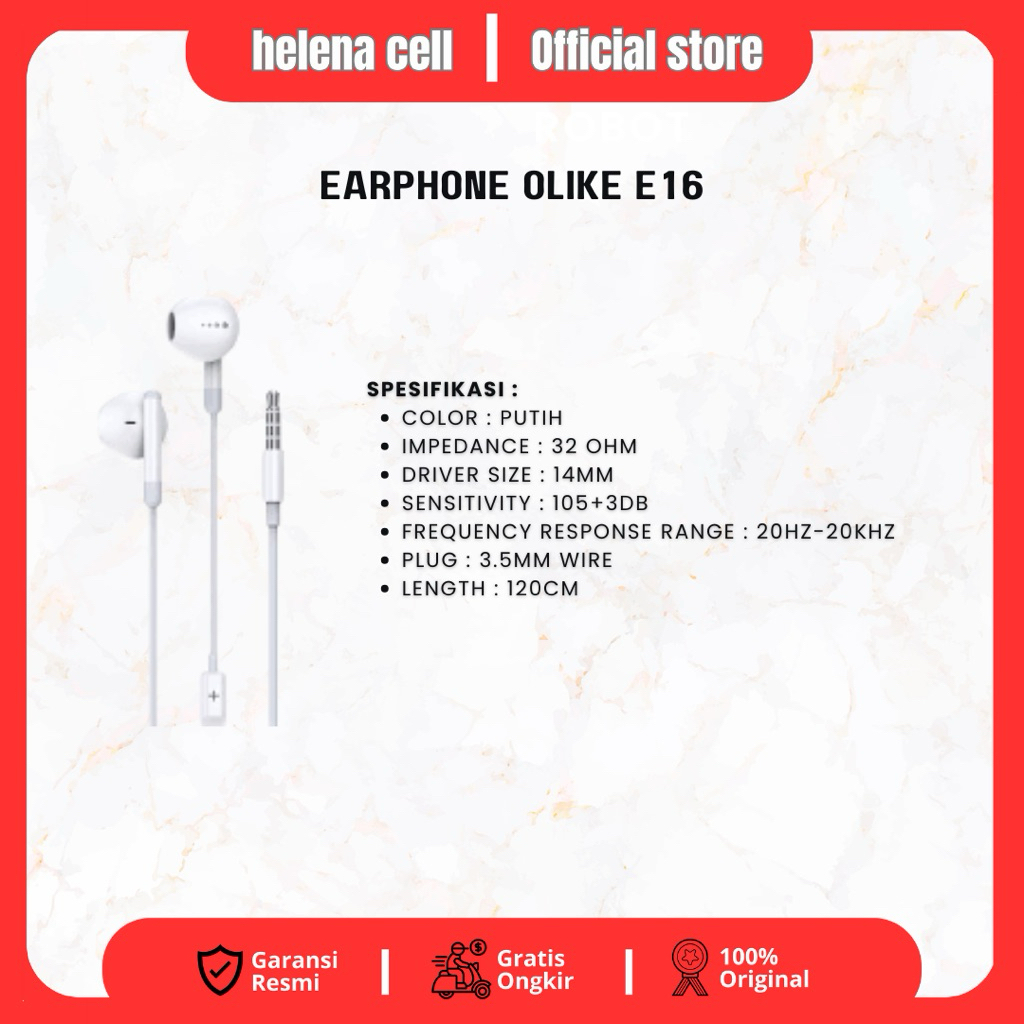 Earphone Olike E16