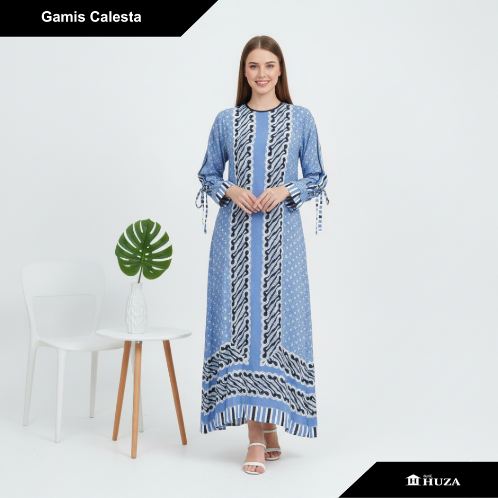 Batik Huza Gamis Batik Gamis Pesta Gamis Calesta