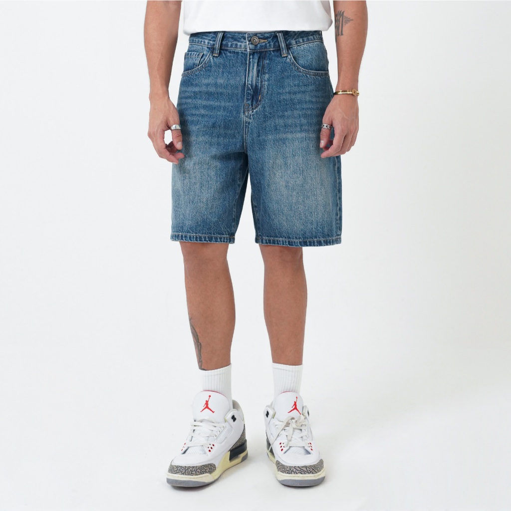 CELCIUS Warped Celana Denim Pendek I31000409C Darkblue