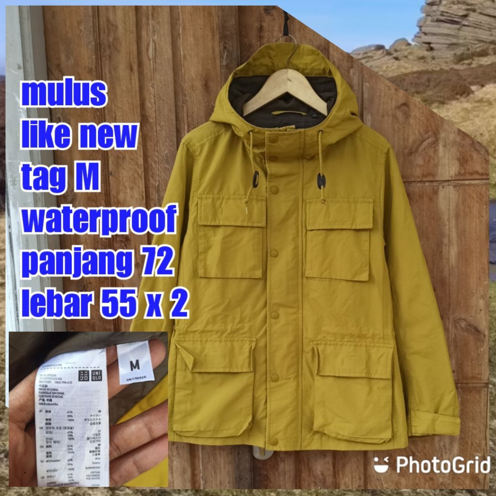 jaket gunung outdoor waterproof mountain parka army military m65 fashion uniqlo