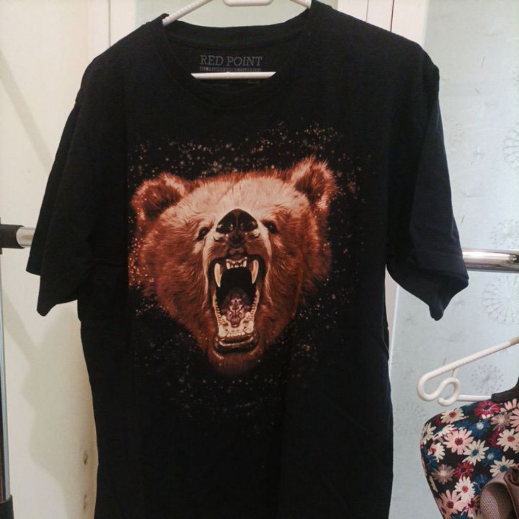 RED POINT Kaos unisex gambar beruang