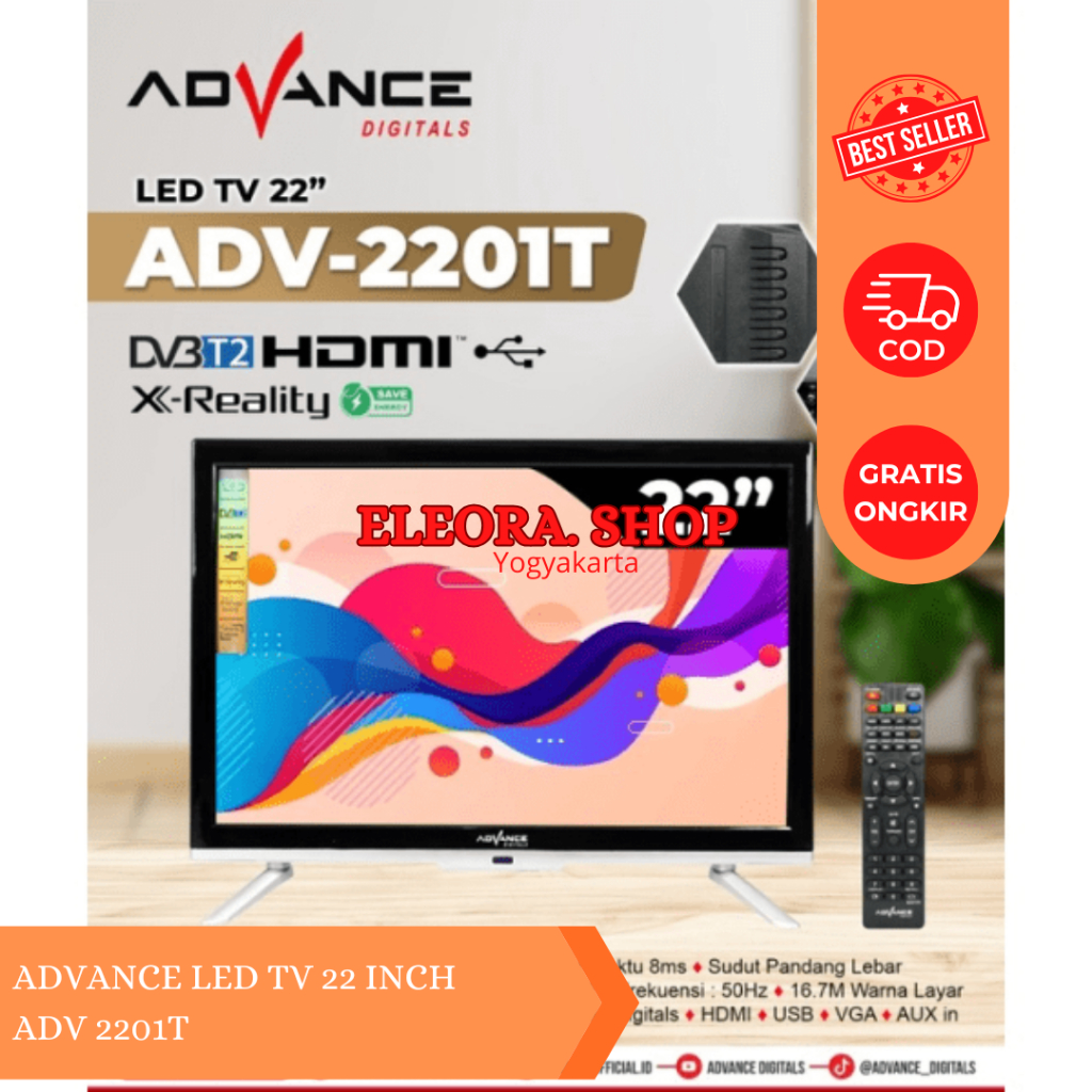 TV LED DIGITAL 22 INCH/ 24 INCH TV DIGITAL FULL HD 22 INCH/ 24 INCH ADVANCE