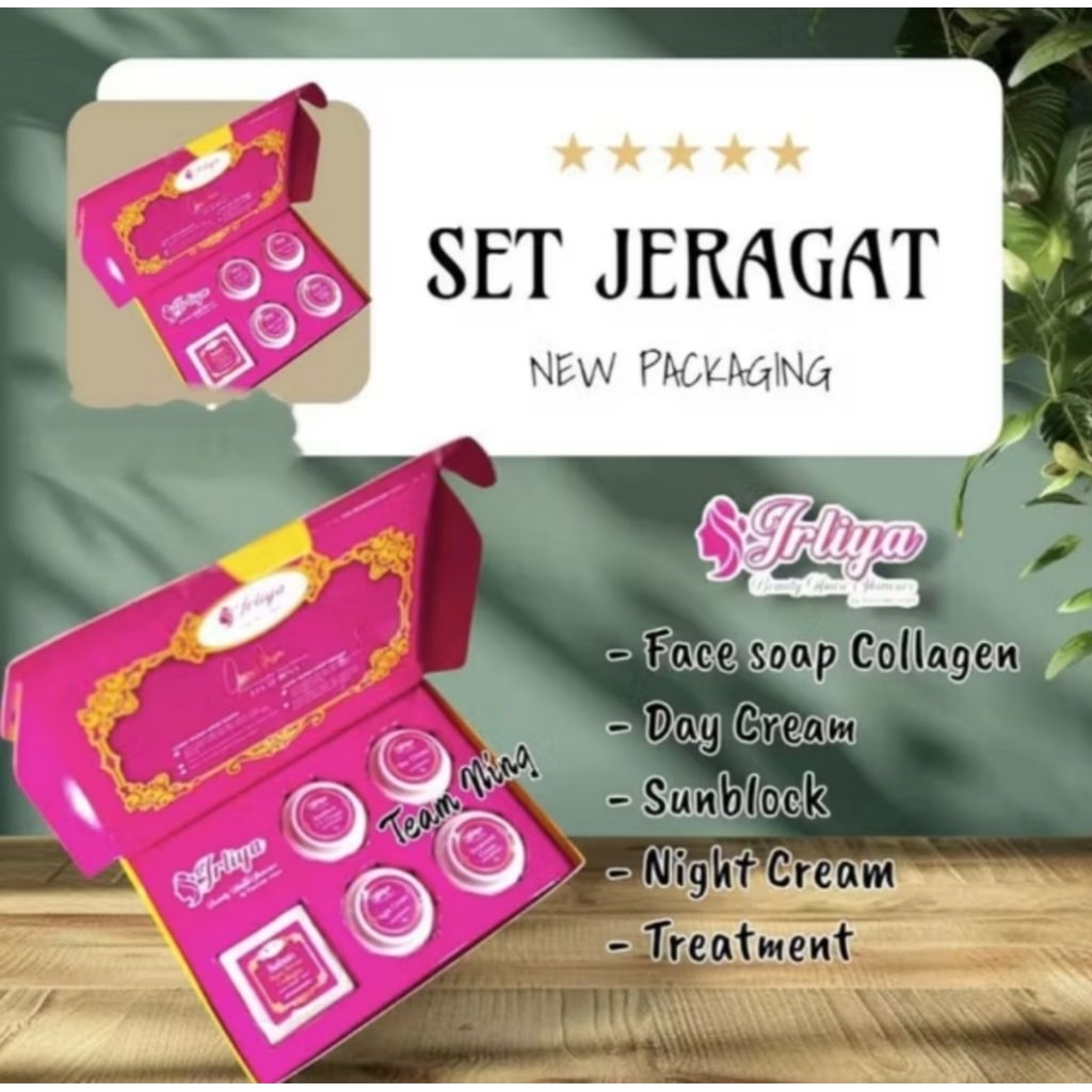 IRLIYA BEAUTY SKINCARE SET JERAGAT 5IN 1