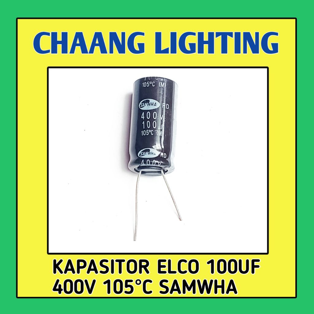 100UF 400V KAPASITOR ELKO 100UF 400V CAPASITOR ELCO 100UF 400V ELCO 100UF 400V 105°C