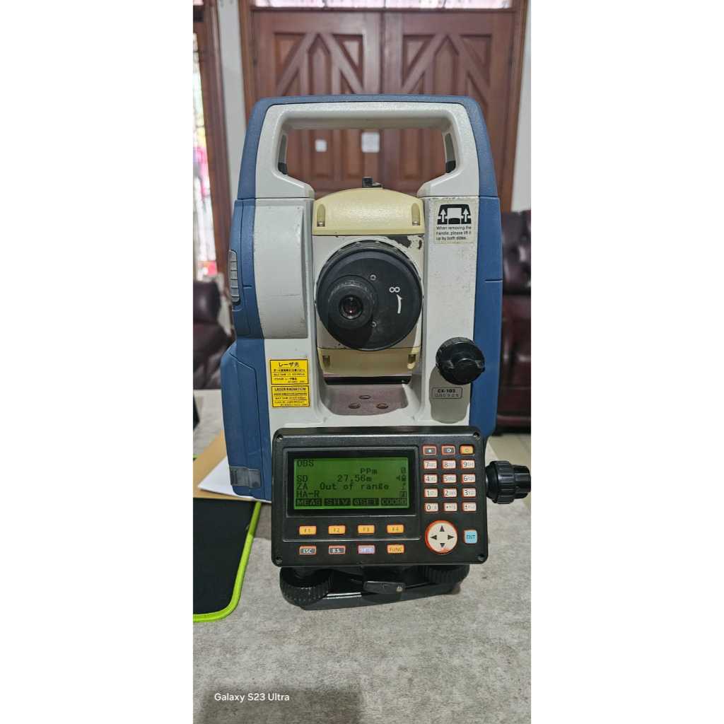 Total Station Sokkia CX-103 Bekas  Fullset Akurasi 3 Detik Laser Reflectorless