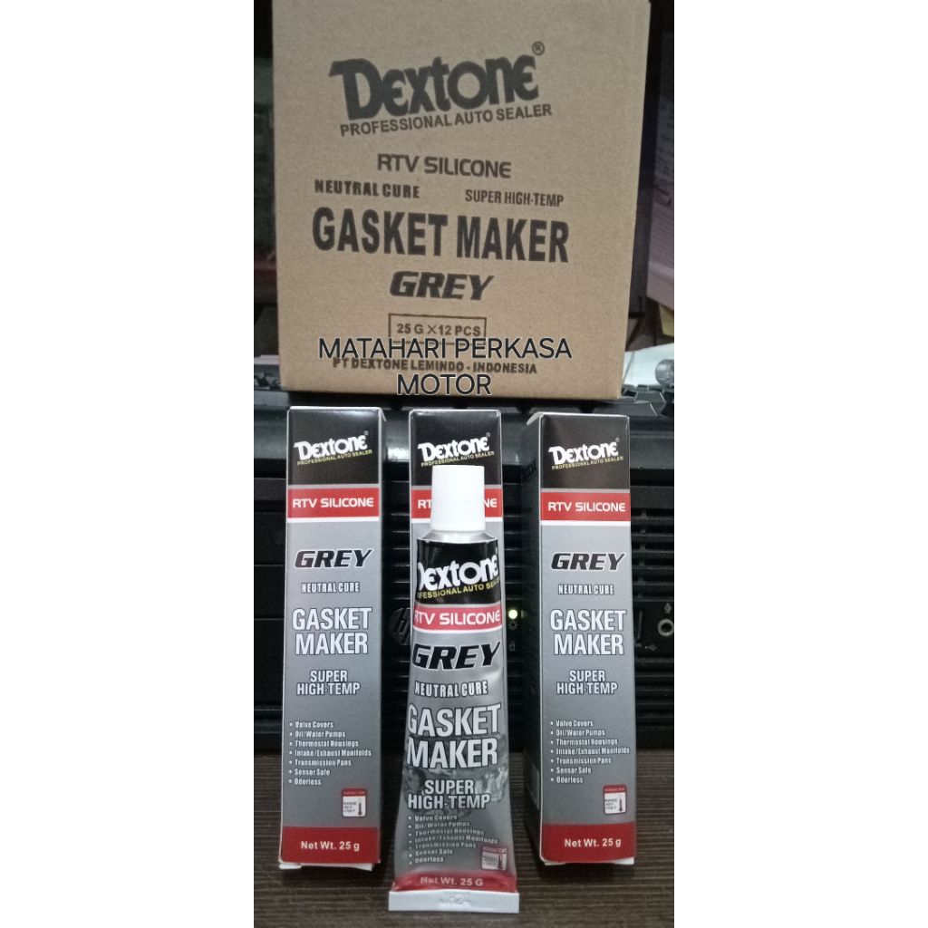Lem DEXTONE Grey Silicone 25gr  RTV Gasket Maker Super High Temp
