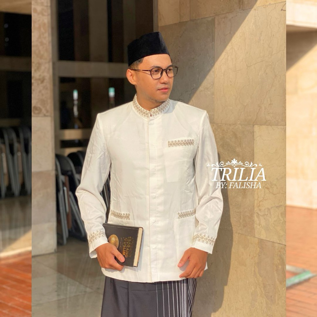 Koko Lengan Panjang Cowok Populer Men Clothes Cool Style Outfit Muslim Stylish Mewah Keren Terlaris