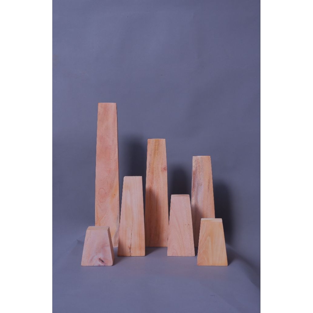 kaki sofa kayu  kotak piramid termurah tinggi 5cm-40cm kaki meja lesehan kaki bufet pringbed