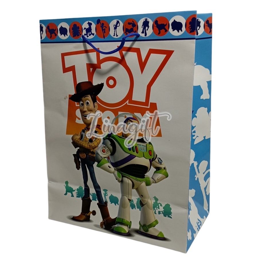 PAPERBAG SANWA - PAPER BAG SANSAN WAWA FROZEN / TAS JINJING MICKEY / KANTONG KARAKTER TOYS STORY