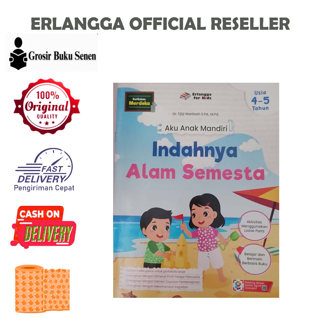 BUKU AKU ANAK MANDIRI - INDAHNYA ALAM SEMESTA - ERLANGGA FOR KIDS