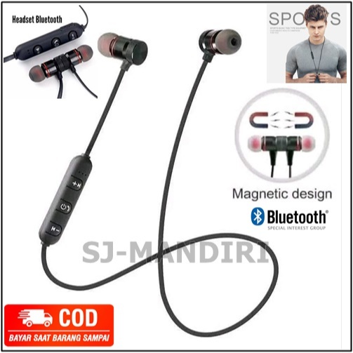 Headset / Handsfree Bluetooth Magnet Kabel JBL S6 Tipe Magnet Earphone Handsfree Headset Bluetooth