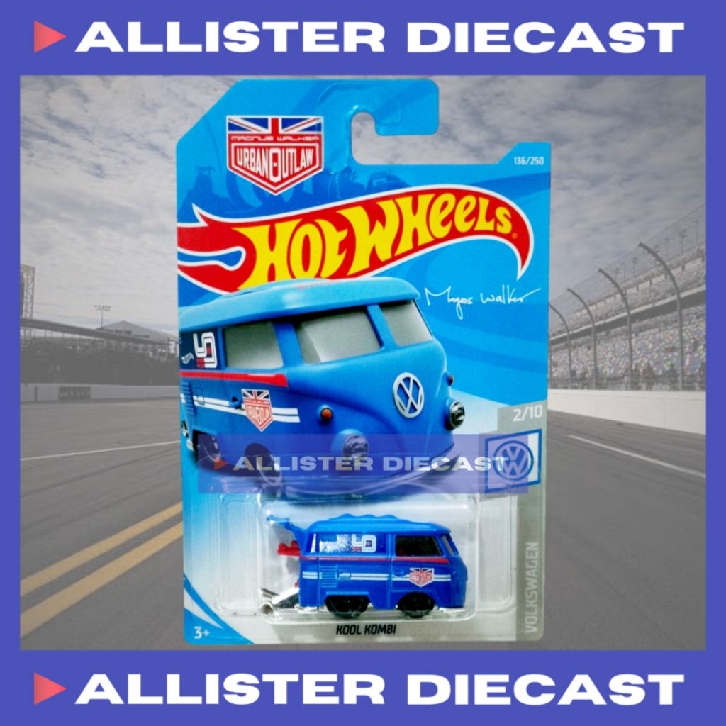 Hot Wheels Kool Kombi Biru Hotwheels Kool Kombi Blue HW Volkswagen Hot Wheels Kool Kombi Urban Outla