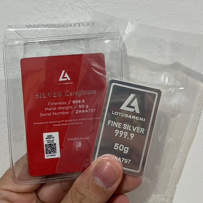 AsheraGold Lotus Archi PERAK Emas Logam Mulia SILVER LM LA WB