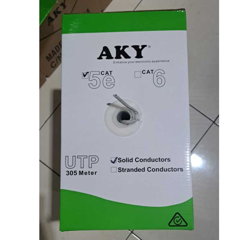 Kabel Roll UTP Cat5e Kabel Indoor Dark Grey AKY Kabel UTP