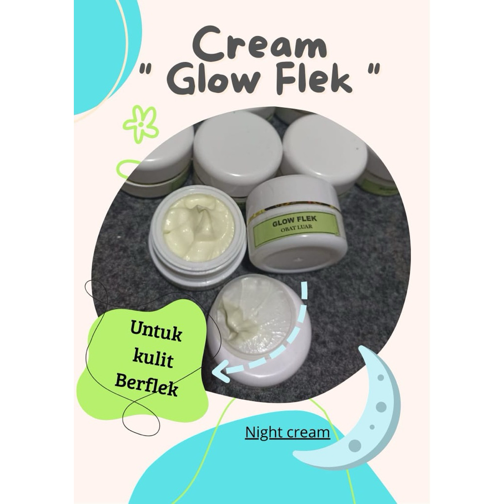 Ready !!! Night Cream Glow Flek Ori Label hijau