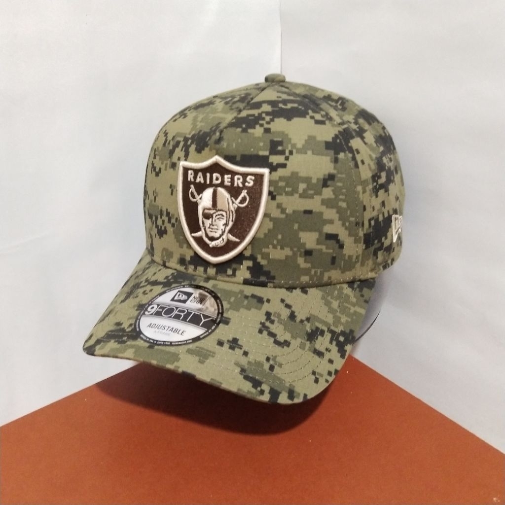 Topi New Era Original 100% 9Forty A-Frame NFL LV Raiders Digi Camo Multi New