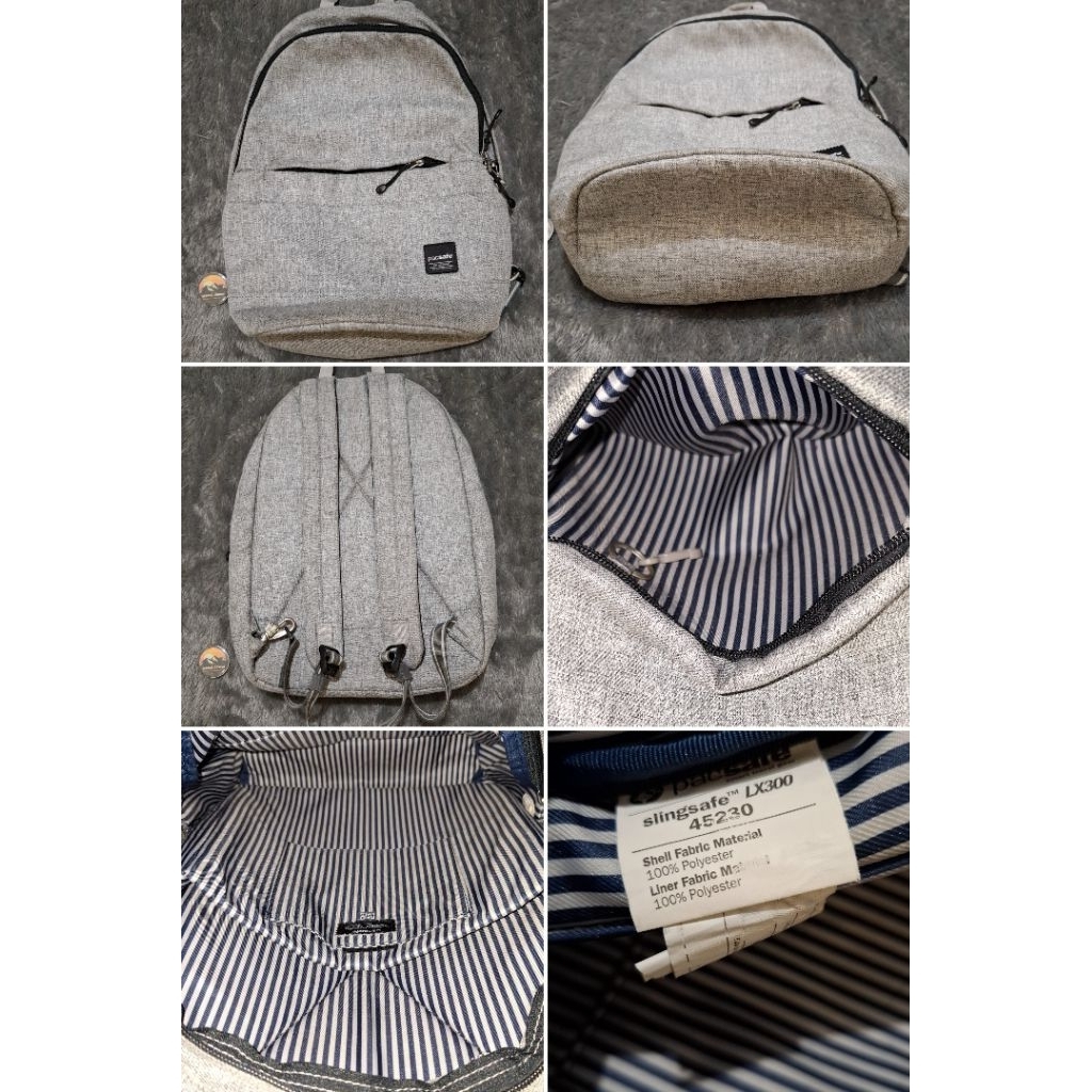 tas ransel pacsafe slingsafe 21L