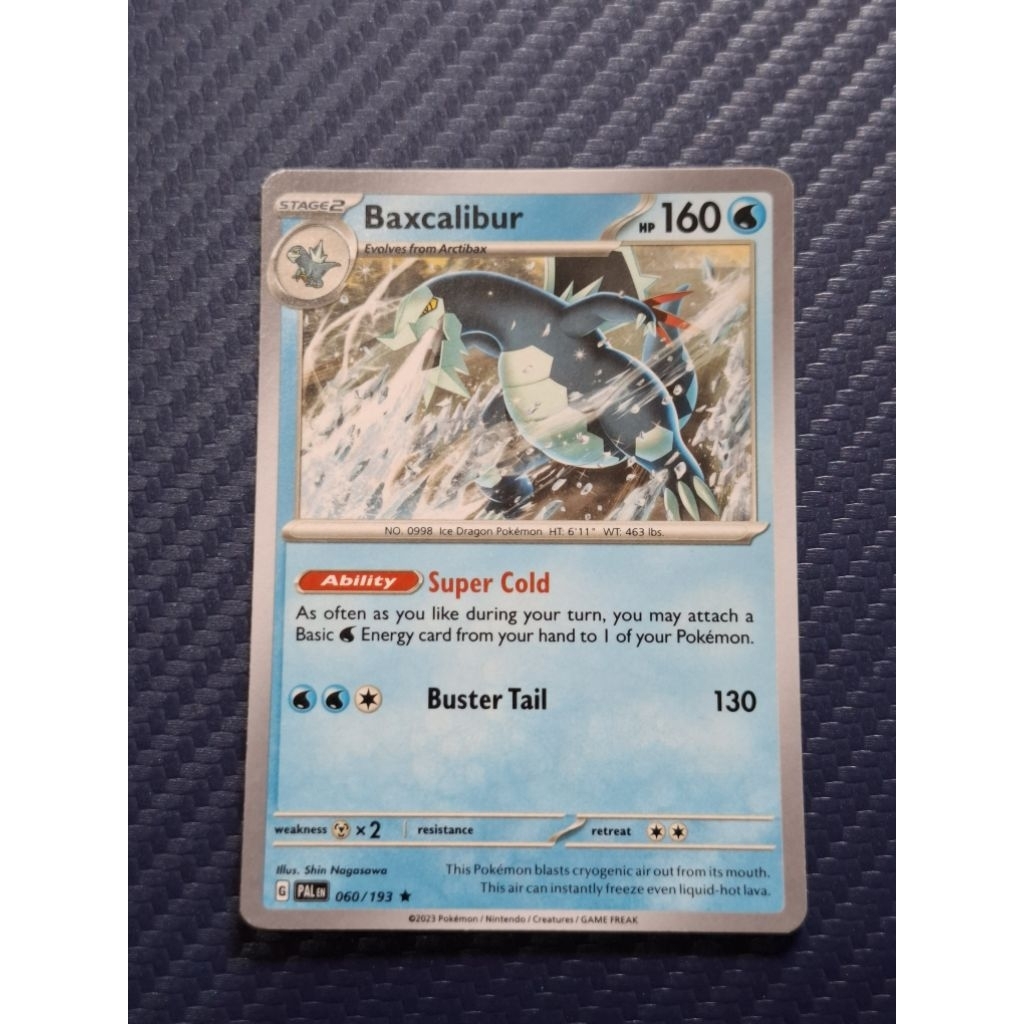 kartu pokemon original common baxcalibur pal 060/193