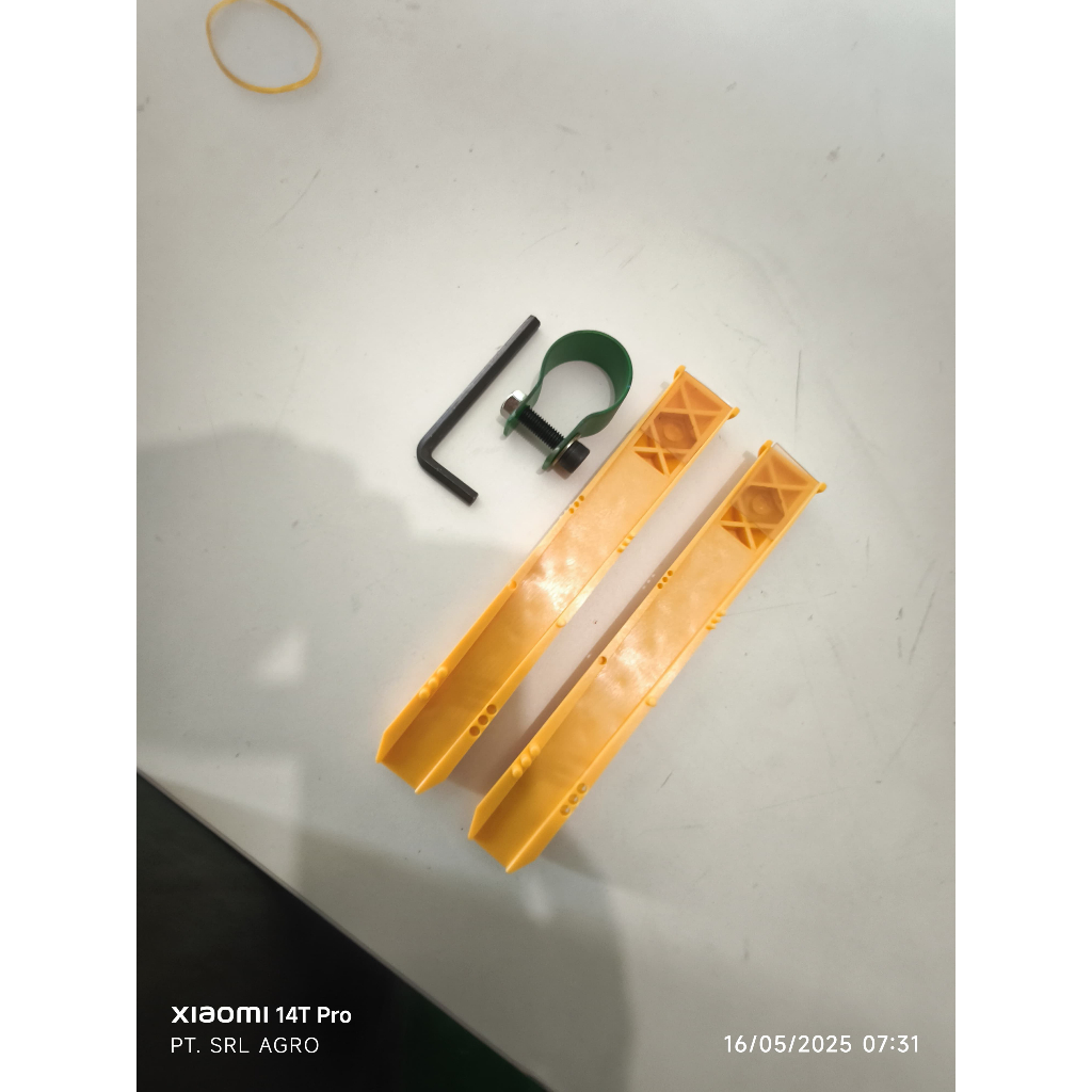 set klem pengikat egrek ke pipa gala sawit ukuran 33mm