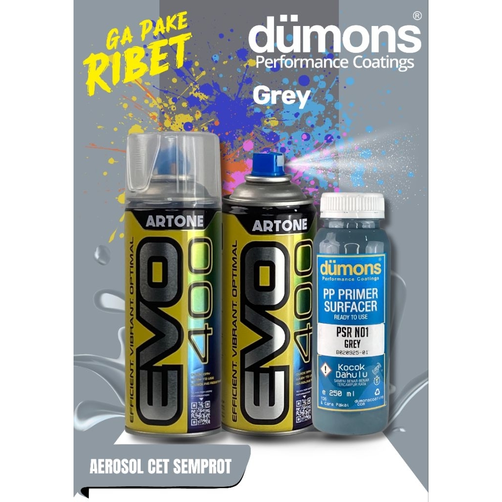 PP PRIMER SURFACER Aerosol (Artone EVO 400) Grey