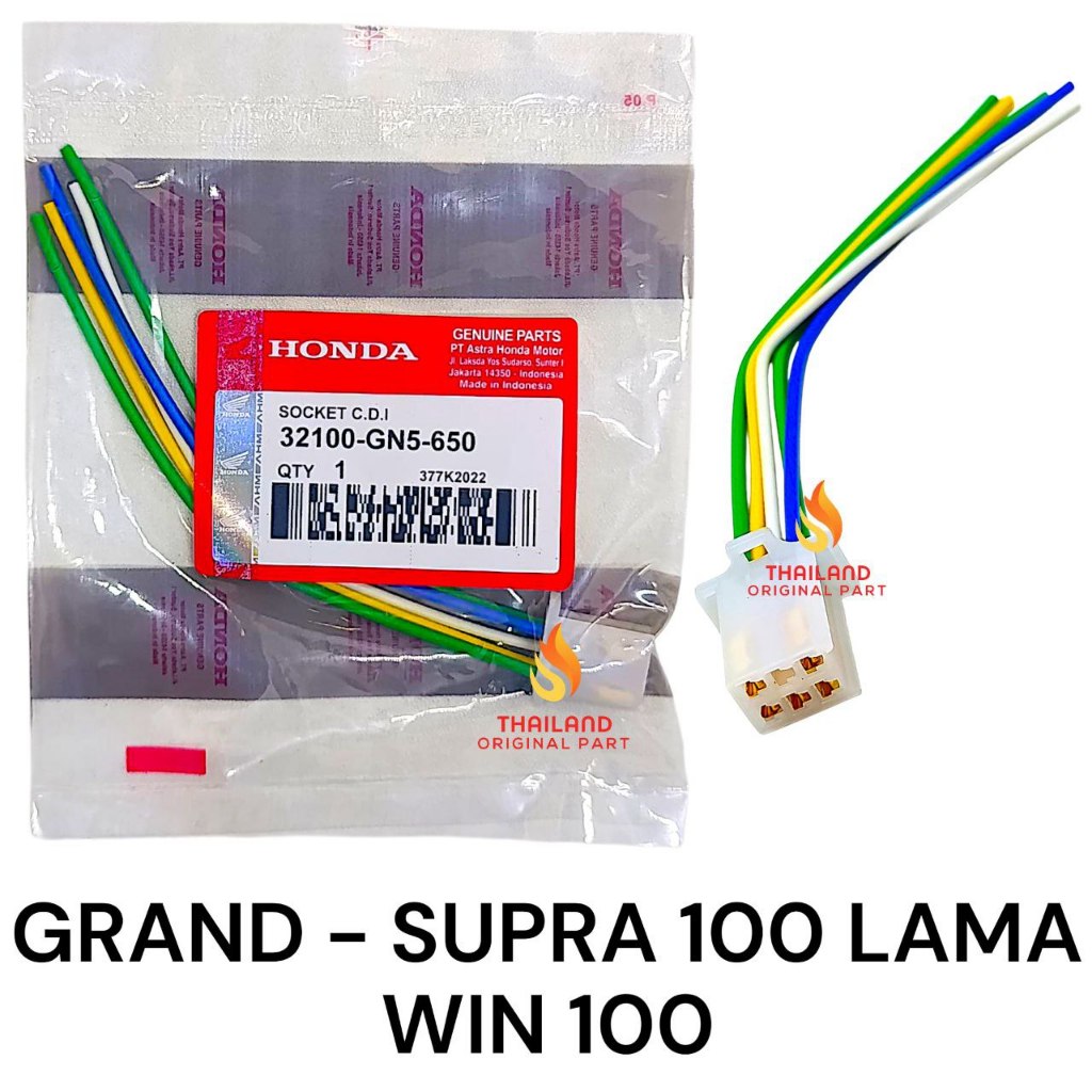 Original Socket CDI Grand - Soket CDI Grand - Supra 100 Lama - Win 100 GN5 Honda AHM KD377