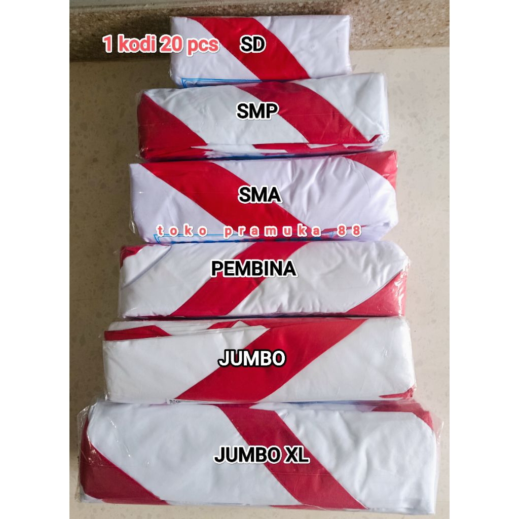 kacu katun/hasduk katun/kacu pramuka/hasduk pramuka 1 kodi 20 biji